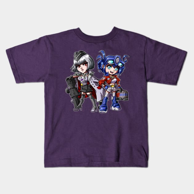 Robo Bishoujo Kids T-Shirt by Ninjatron